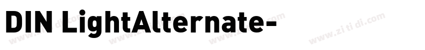 DIN LightAlternate字体转换